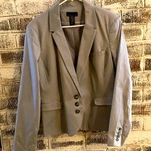 Light grey woman’s blazer